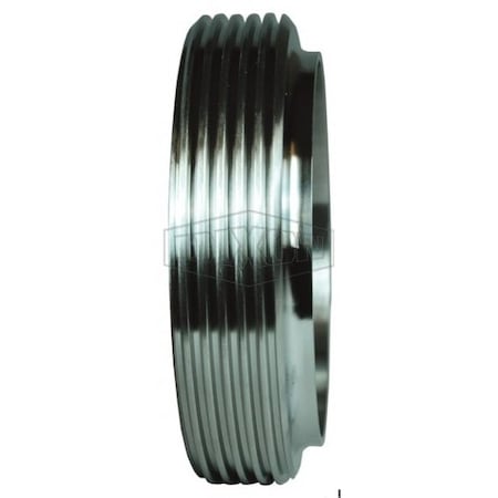 Dixon John Perry Short Weld Ferrule, 4 in Nominal, Thread End Style, 316L SS, Domestic 15TRFJP-R400